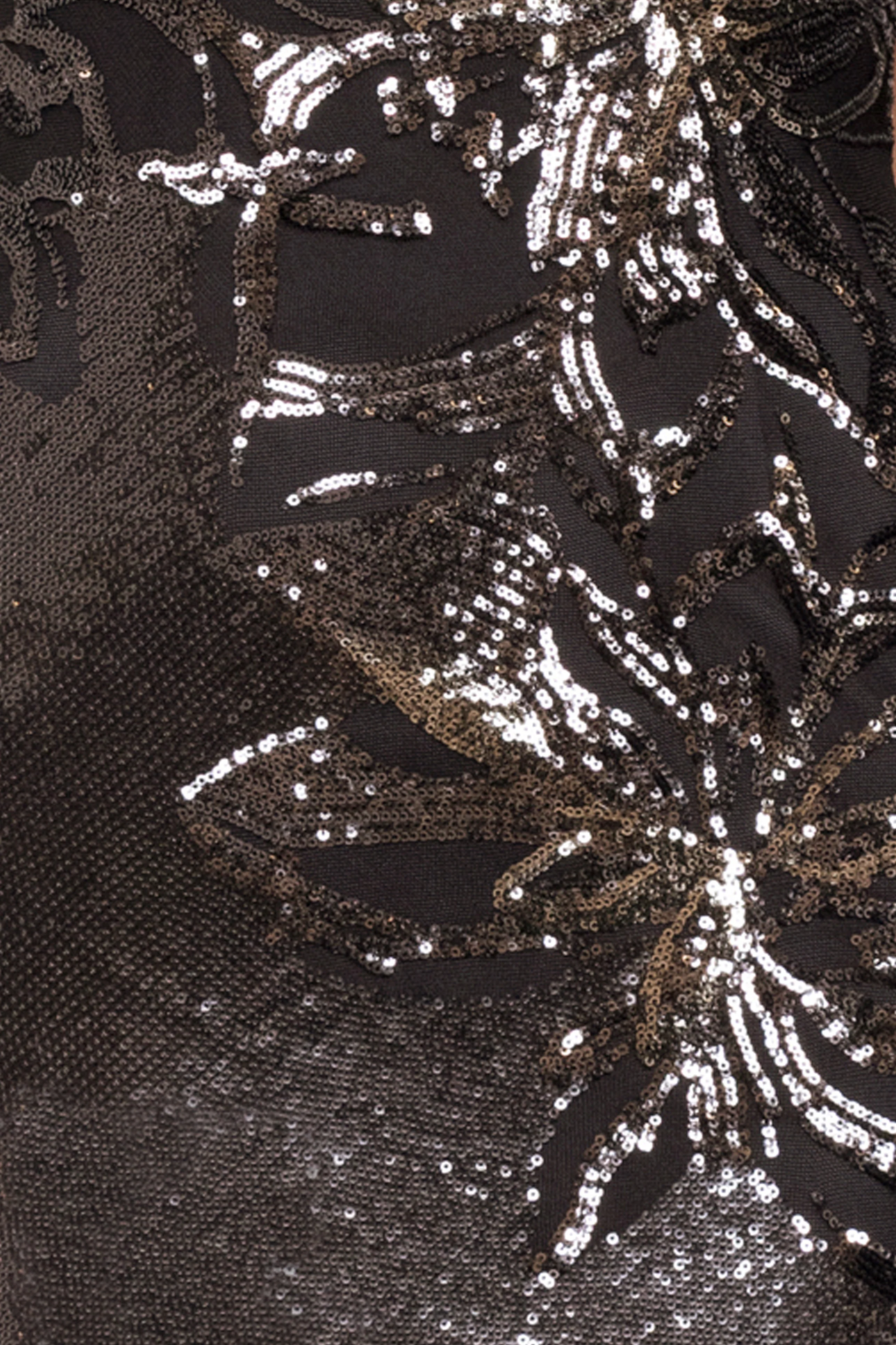 "Aubrey" Sequin One Shoulder Placement Dress - Image 6