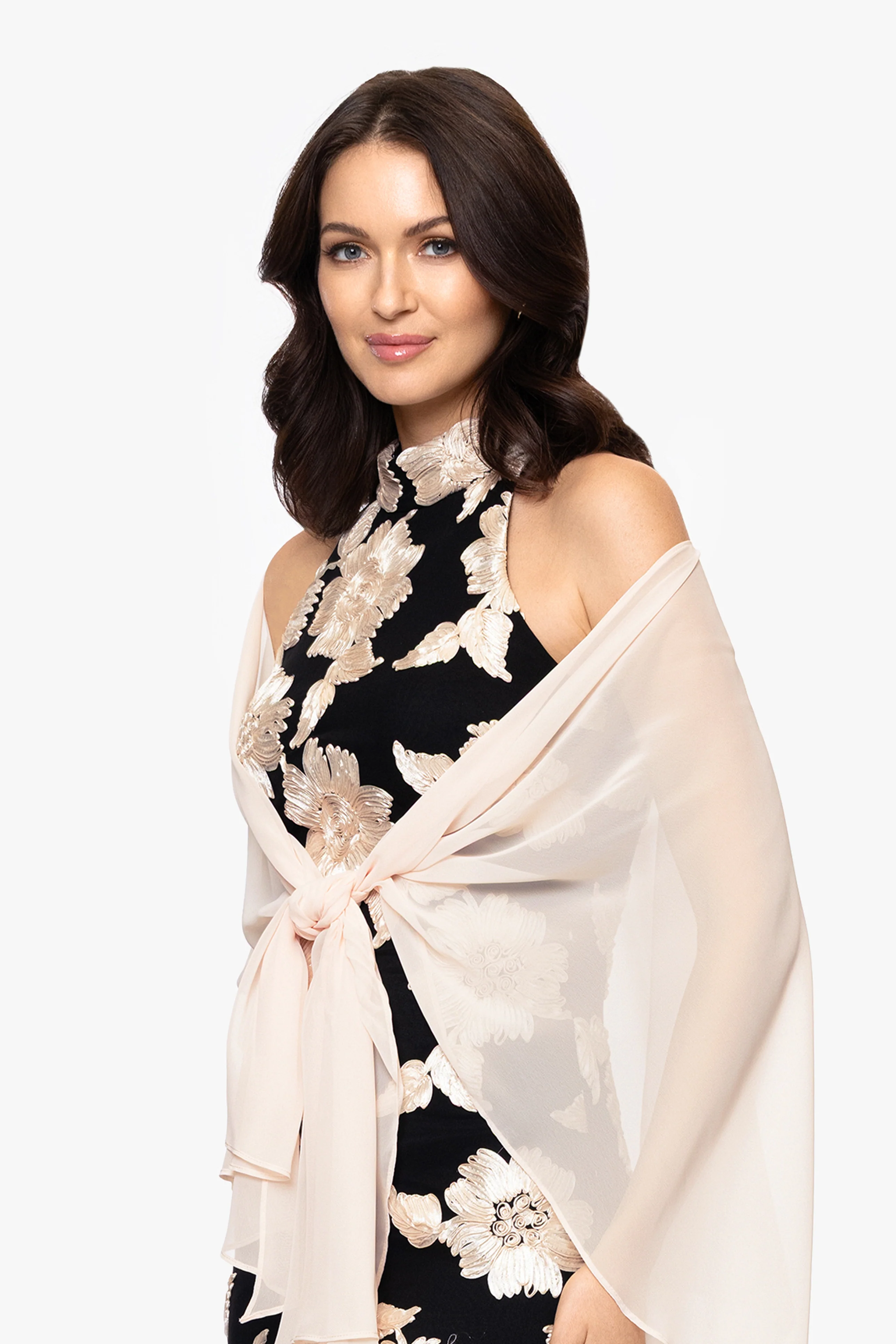 "Bernadette" Chiffon Shawl Wrap - Image 22