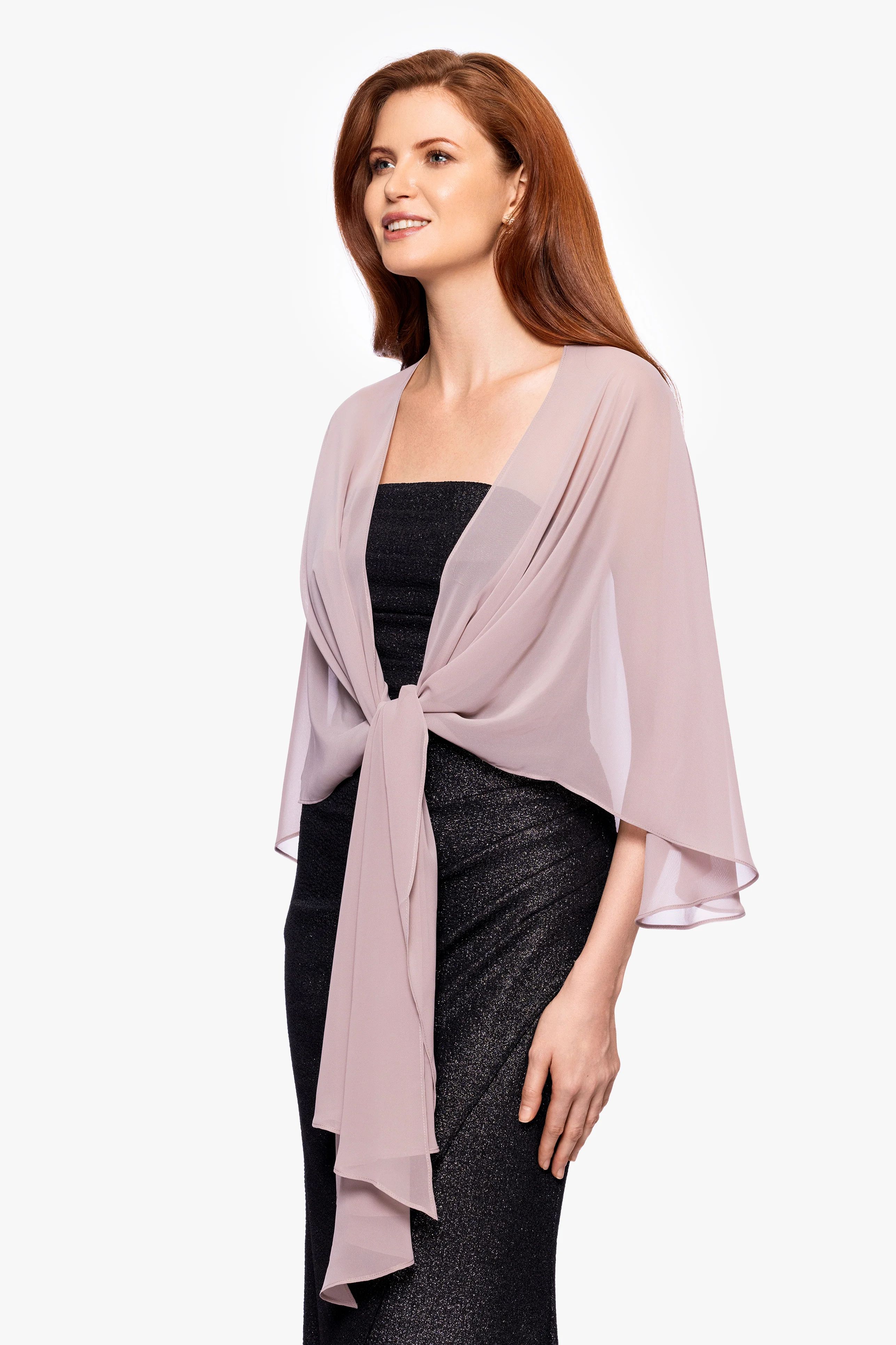 "Bernadette" Chiffon Shawl Wrap - Image 9