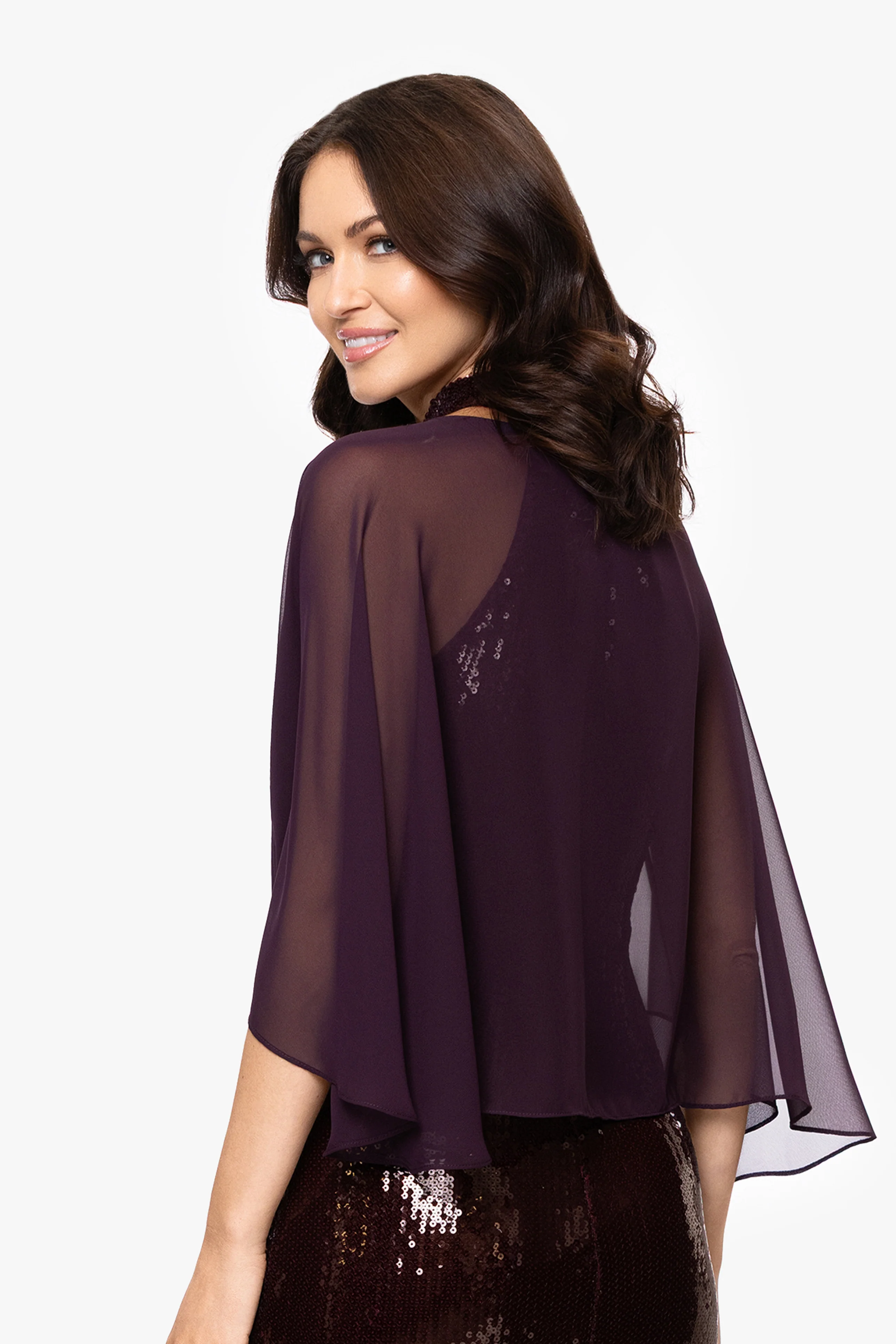 "Bernadette" Chiffon Shawl Wrap - Image 25
