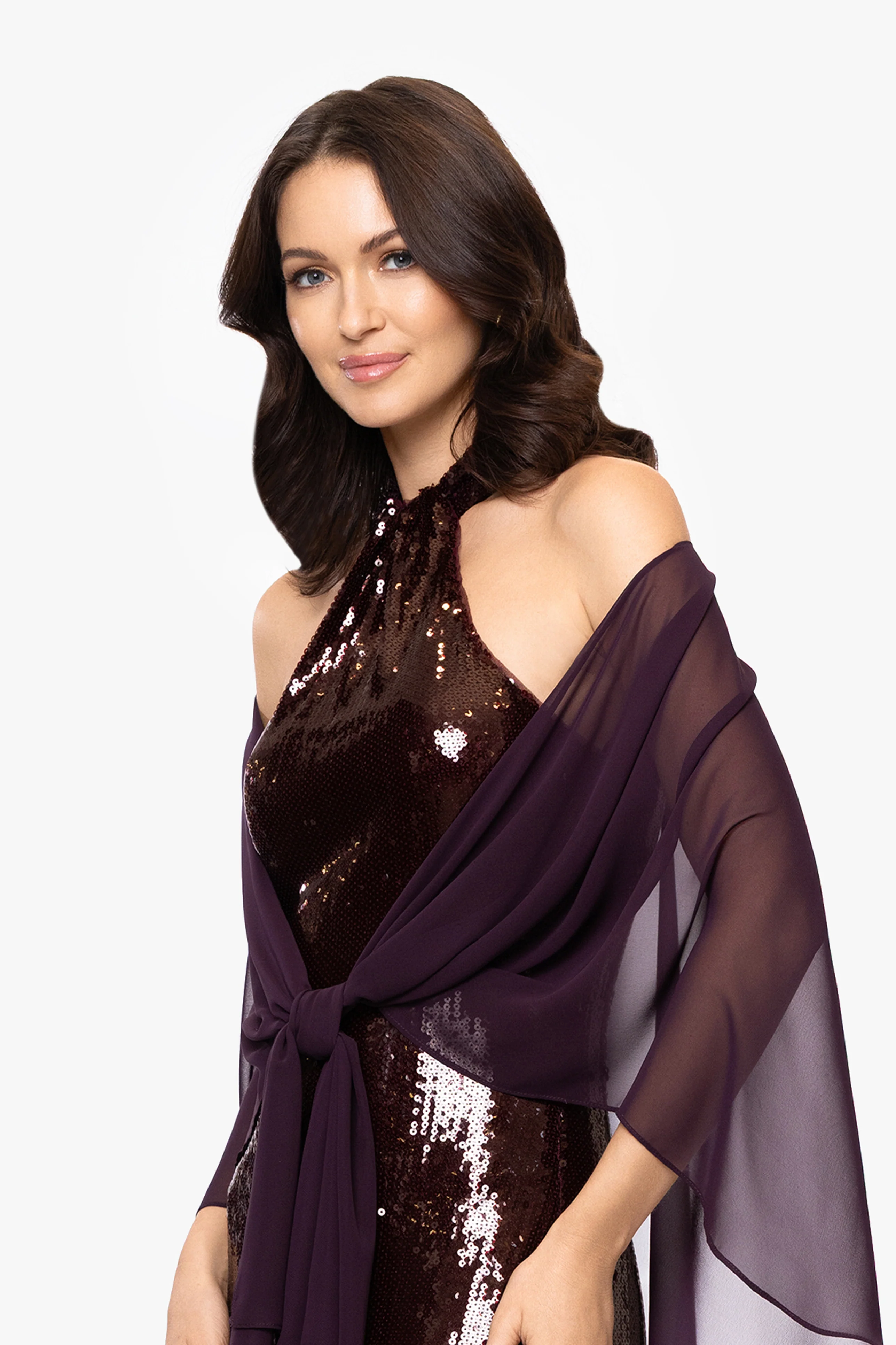 "Bernadette" Chiffon Shawl Wrap - Image 26