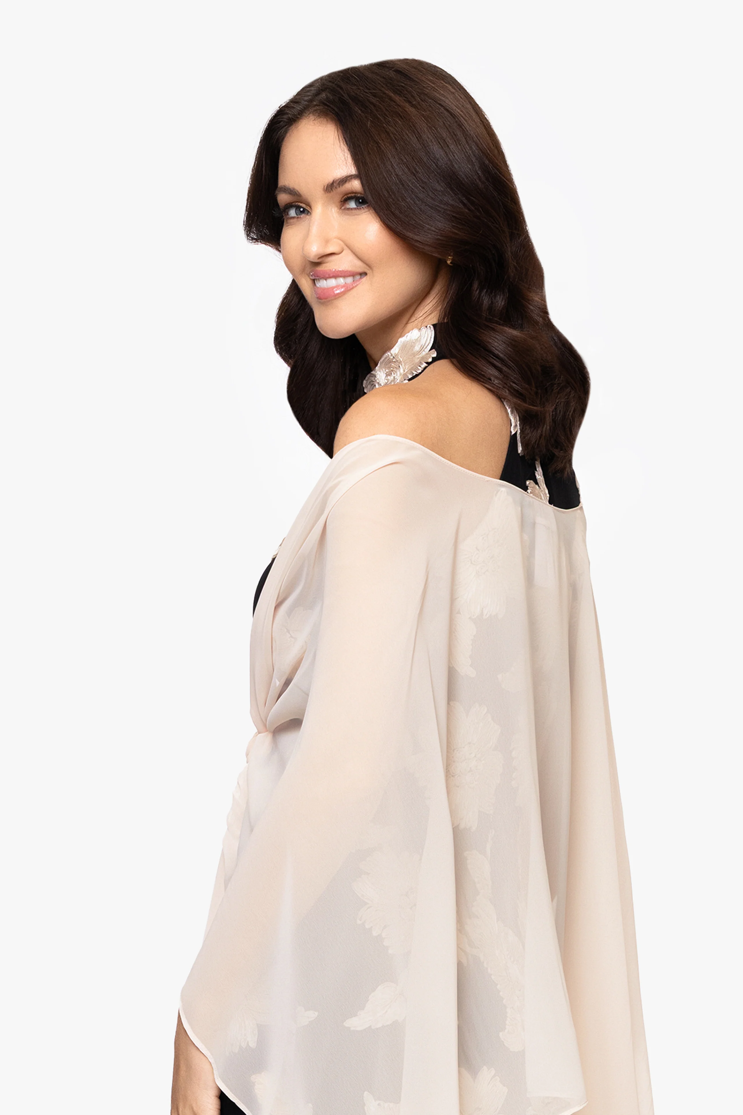 "Bernadette" Chiffon Shawl Wrap - Image 21