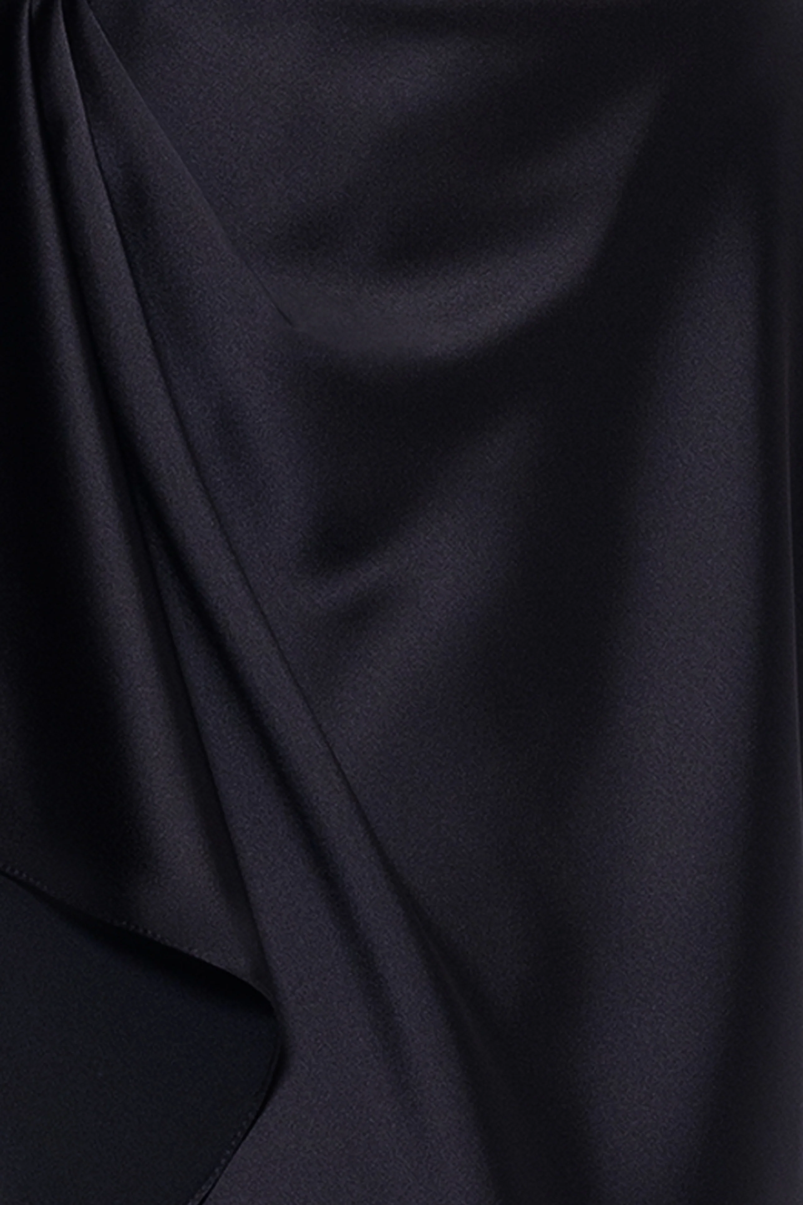 "Emery" Satin Long Sleeve Collared Dress - Image 8