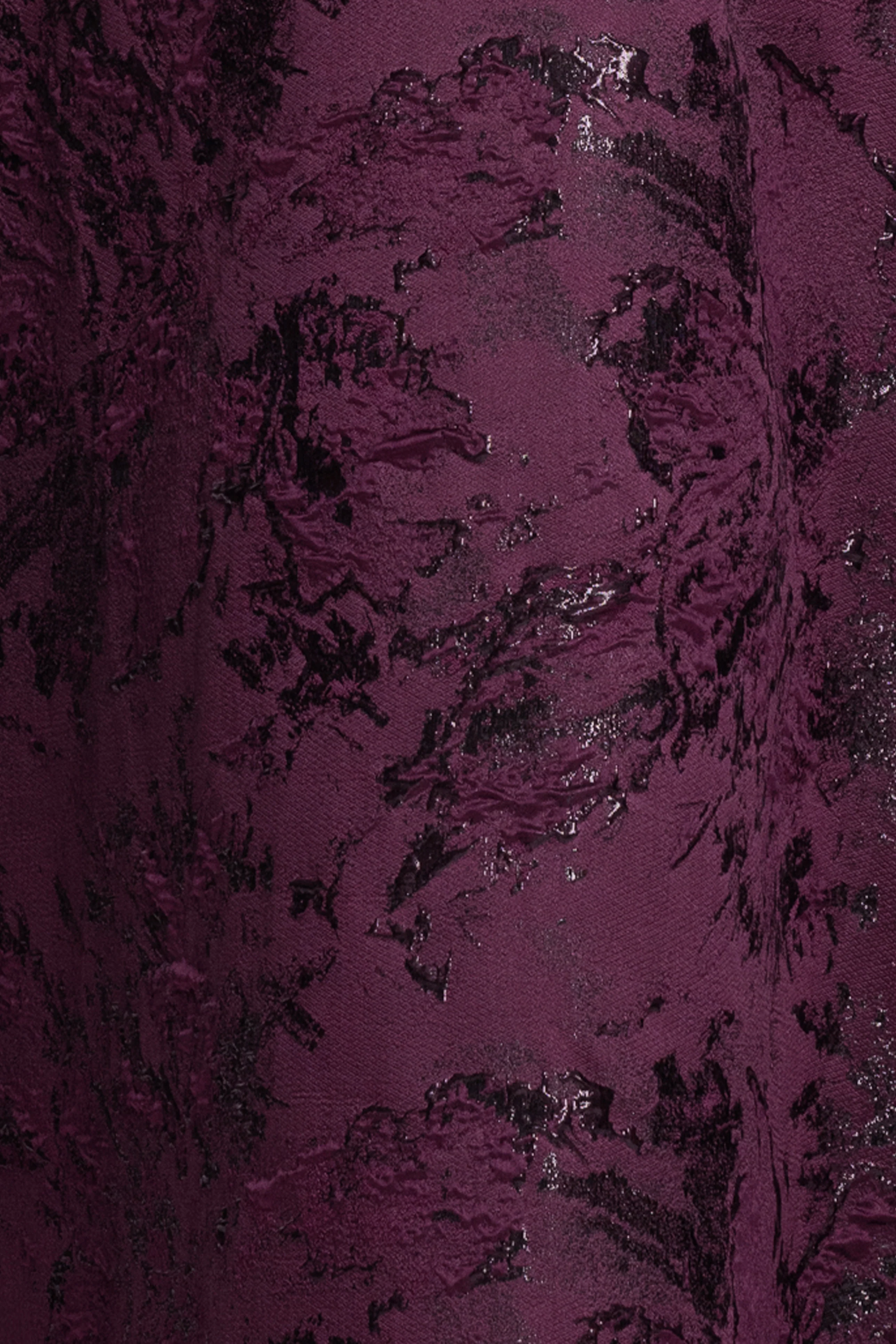 "Emily" Printed Brocade Off The Shoulder Gown - Image 5