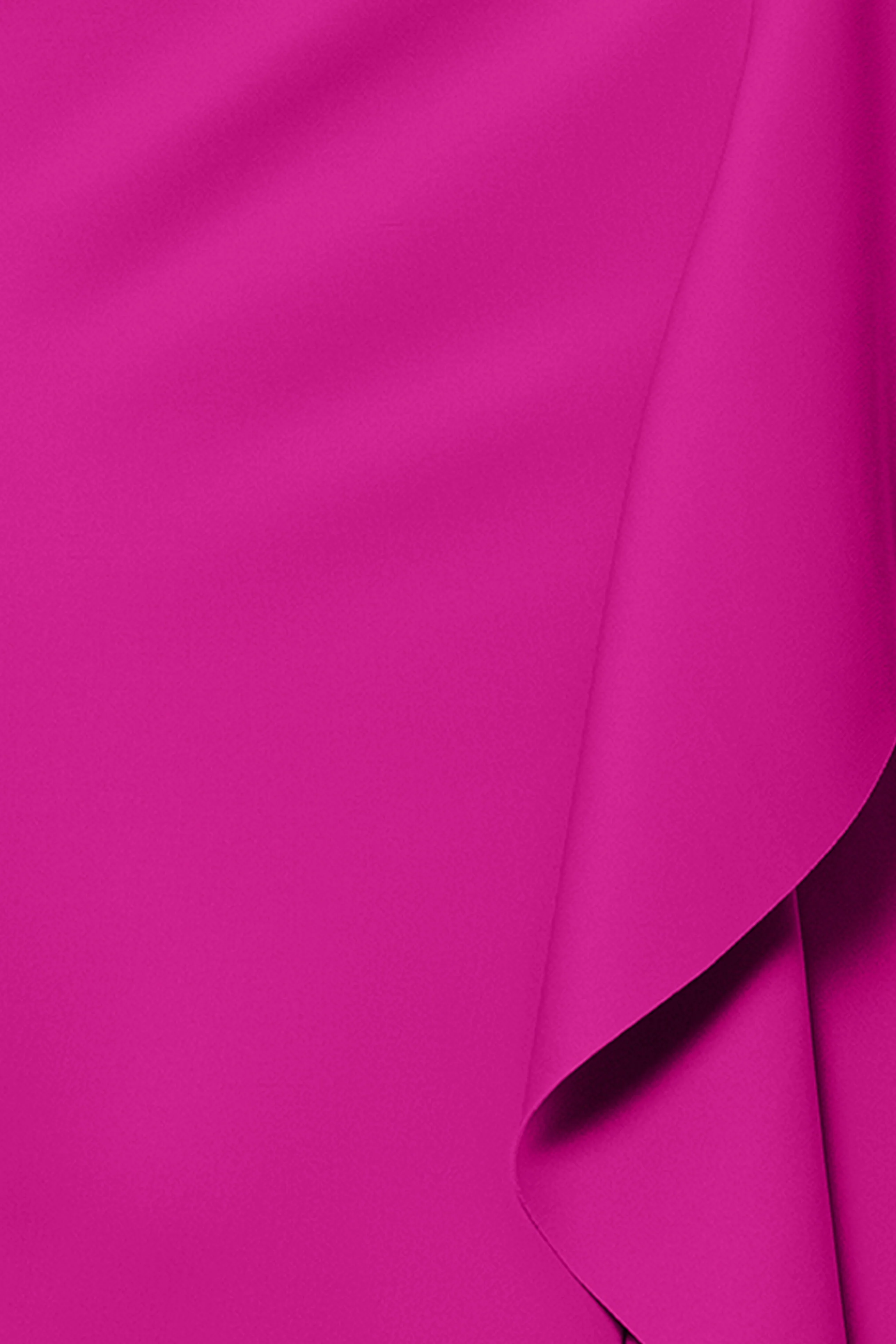 "Flo" Long Techno Scuba One Shoulder Ruffle Dress - Image 14