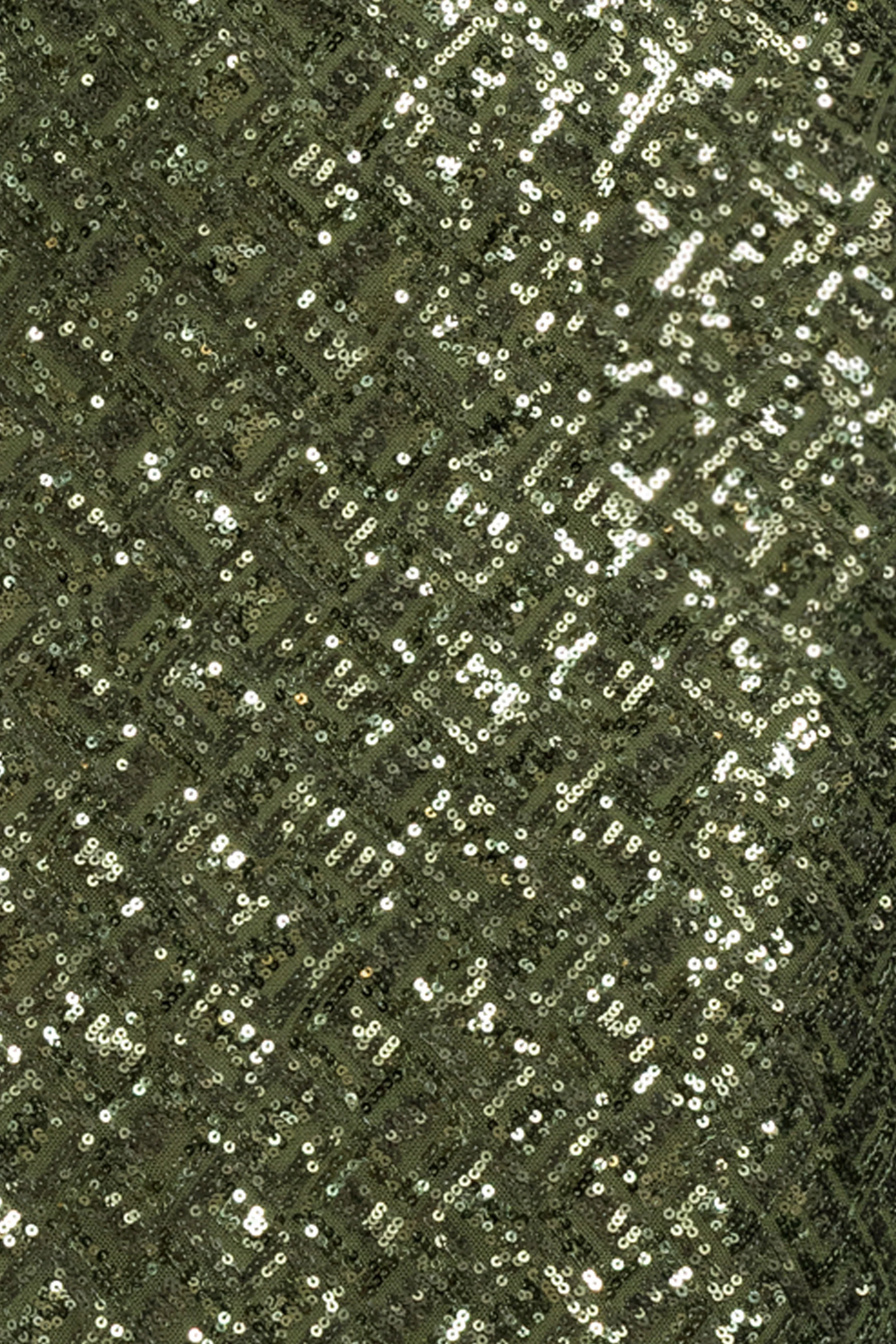 "Gloriana" Sequin Spaghetti Satin Combo Dress - Image 5