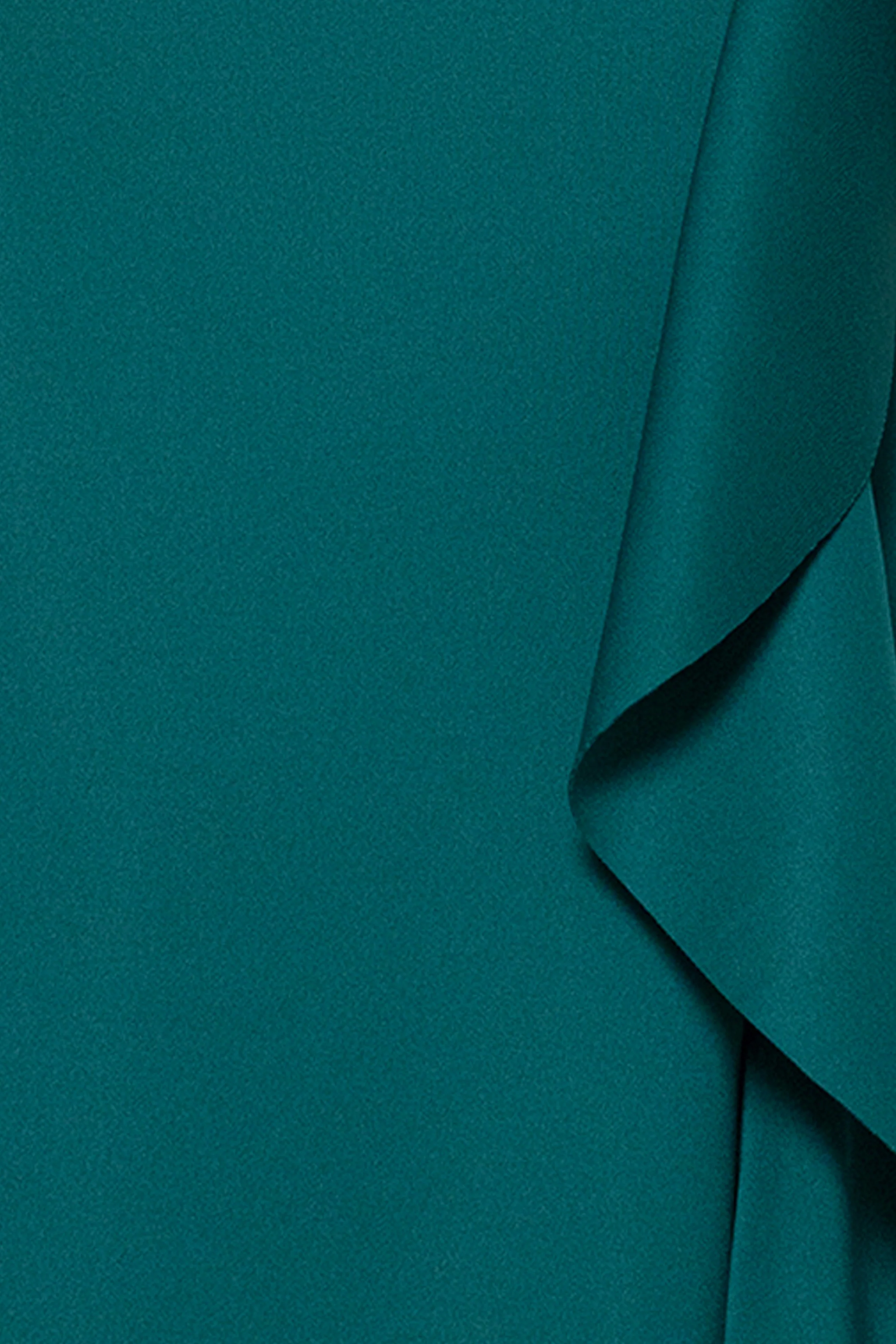 "Jacqueline" Techno Scuba Strapless Ruffle Dress - Image 10