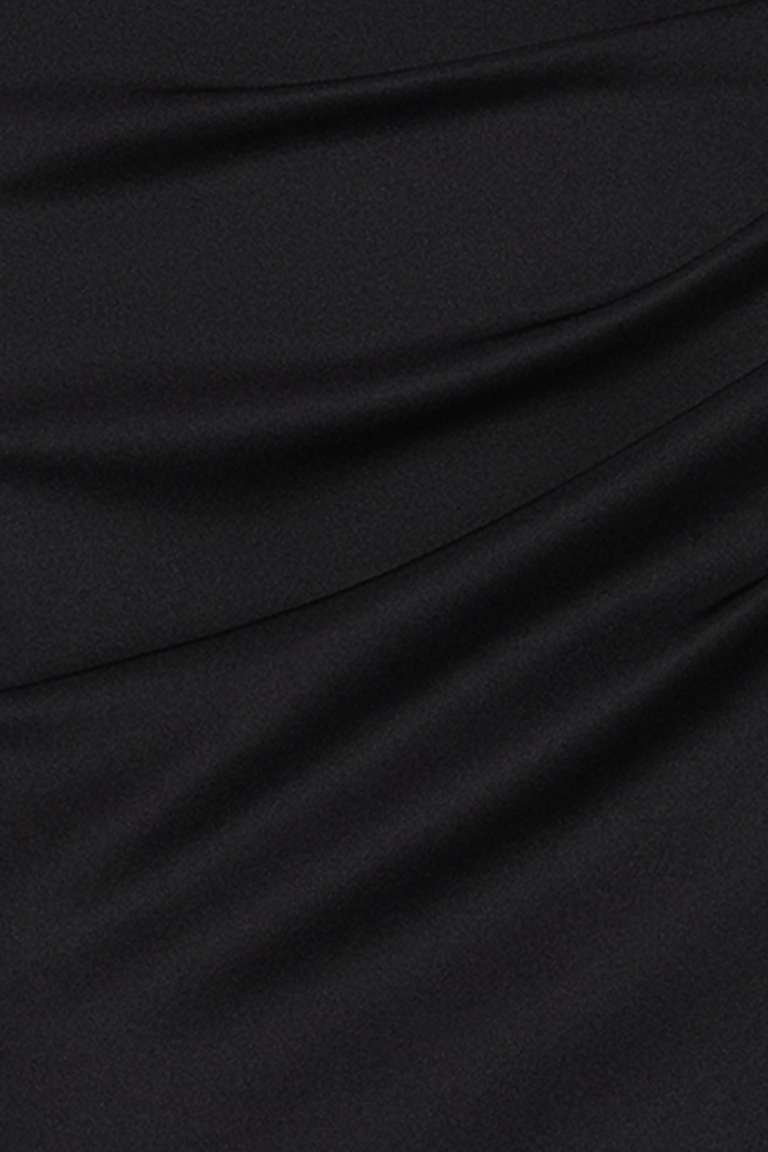"Jalen" Techno Scuba One Shoulder Back Drape Dress - Image 5