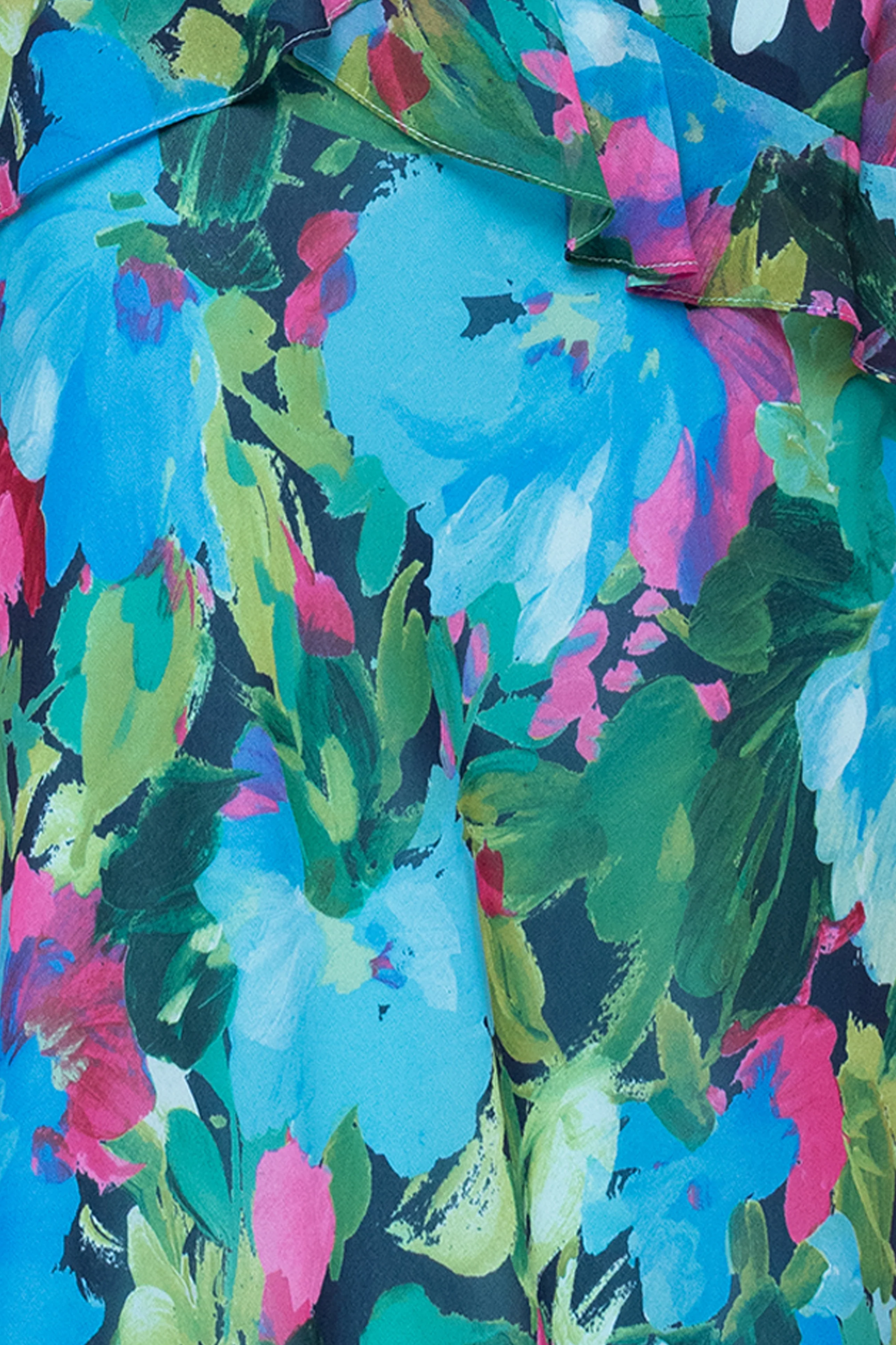 "Jayla" Print Chiffon Tiered Ruffle Dress - Image 5