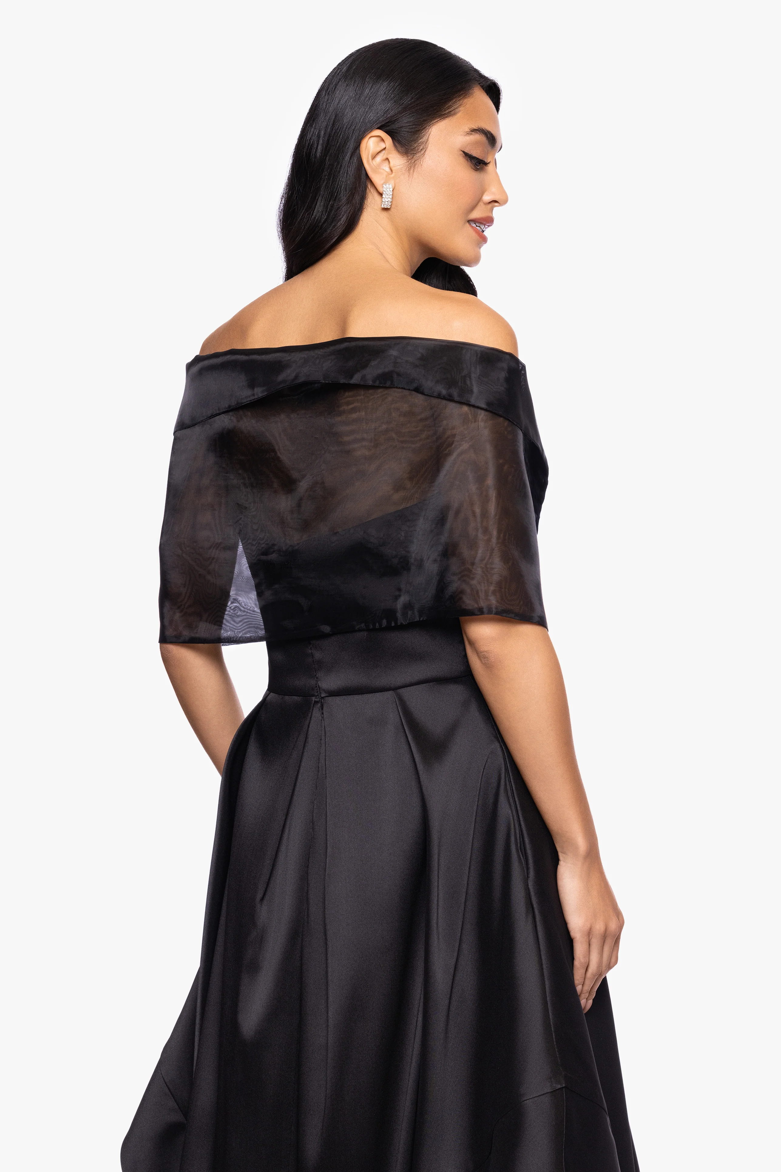 "Joan" Pull Through Organza Shawl Wrap - Image 4