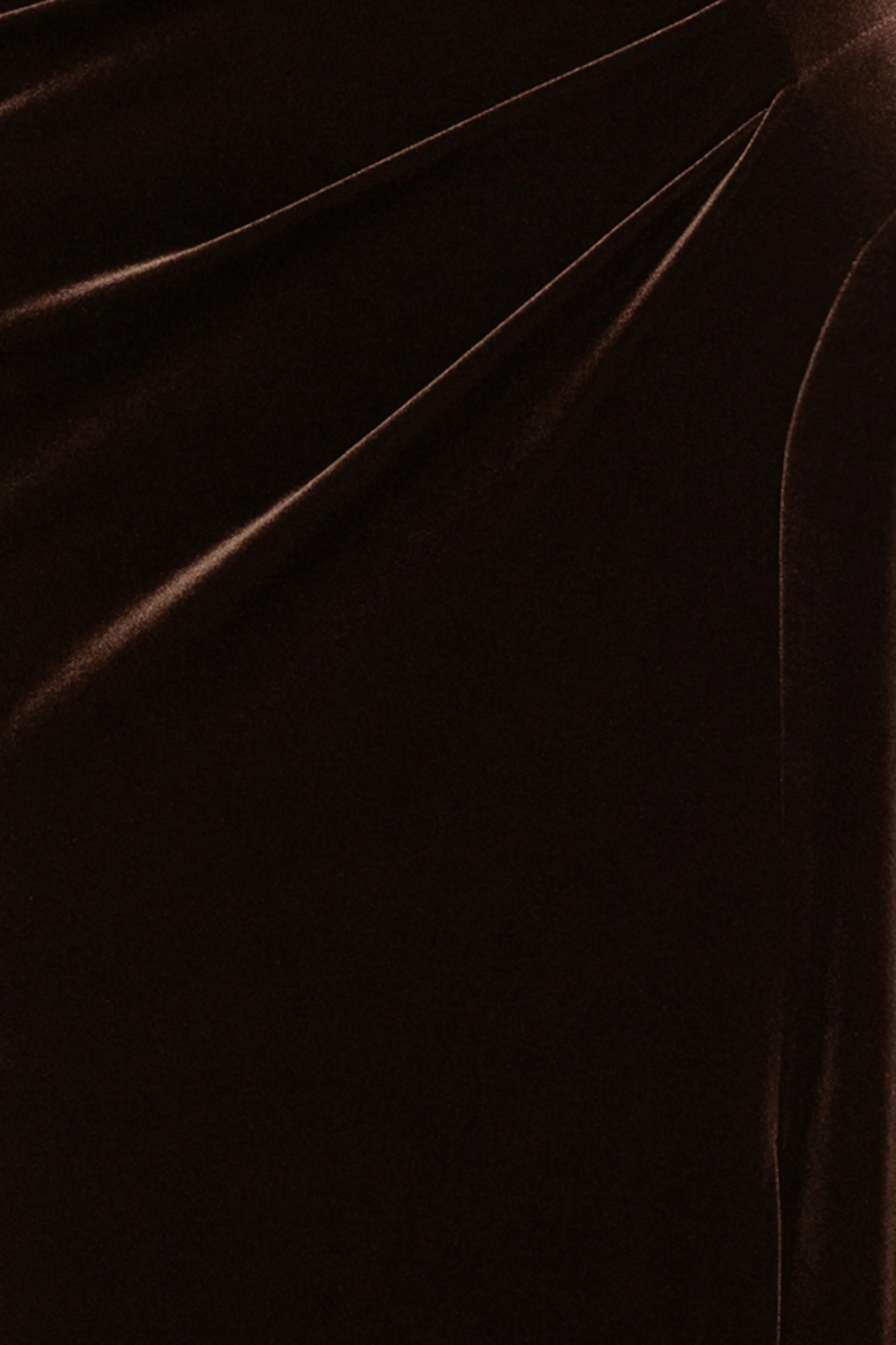 "Katrina" Velvet Asymmetrical Neckline Cap Sleeve Dress - Image 16