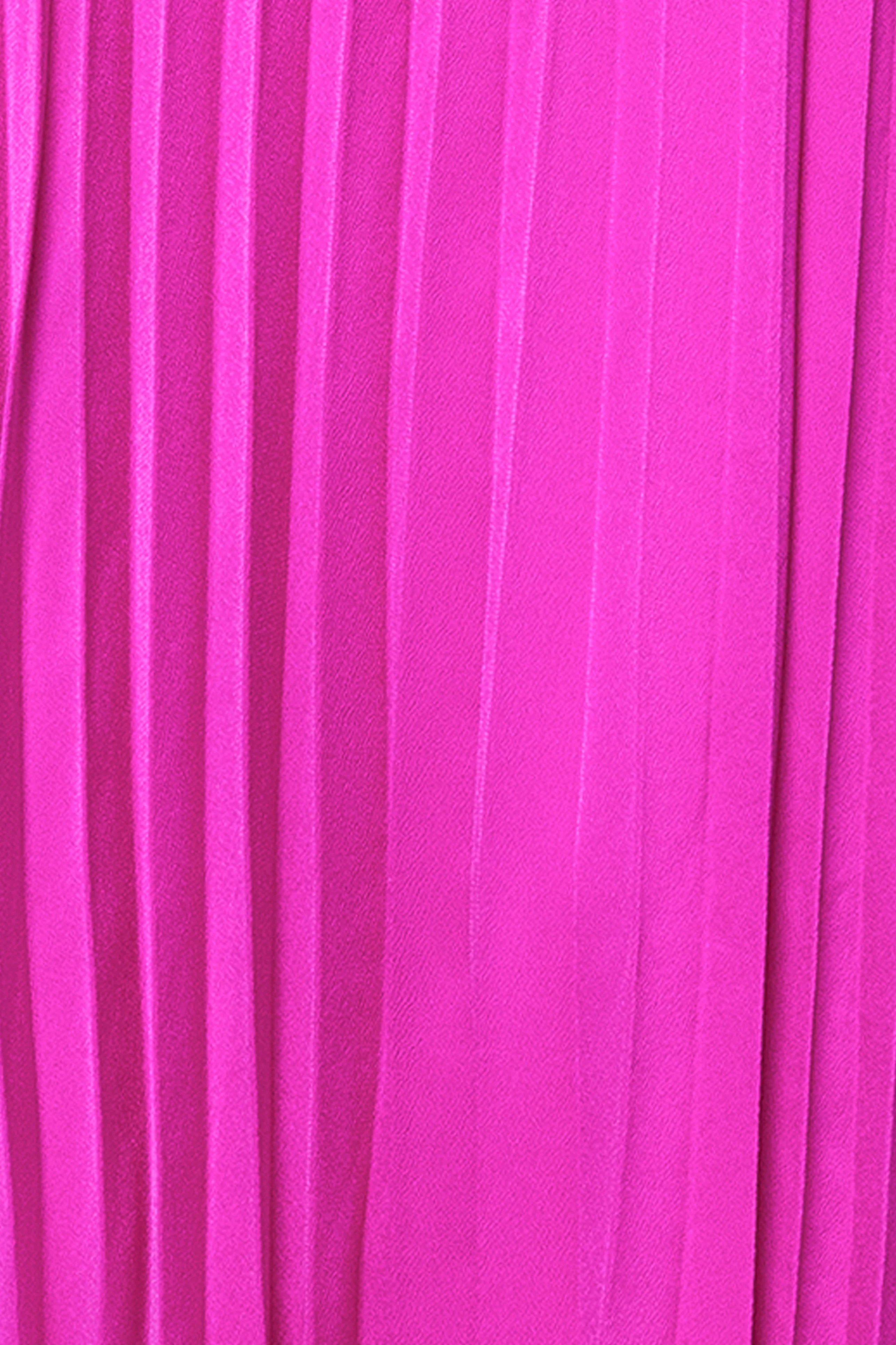 "Klaudine" Satin Mock Neck Dress - Image 8
