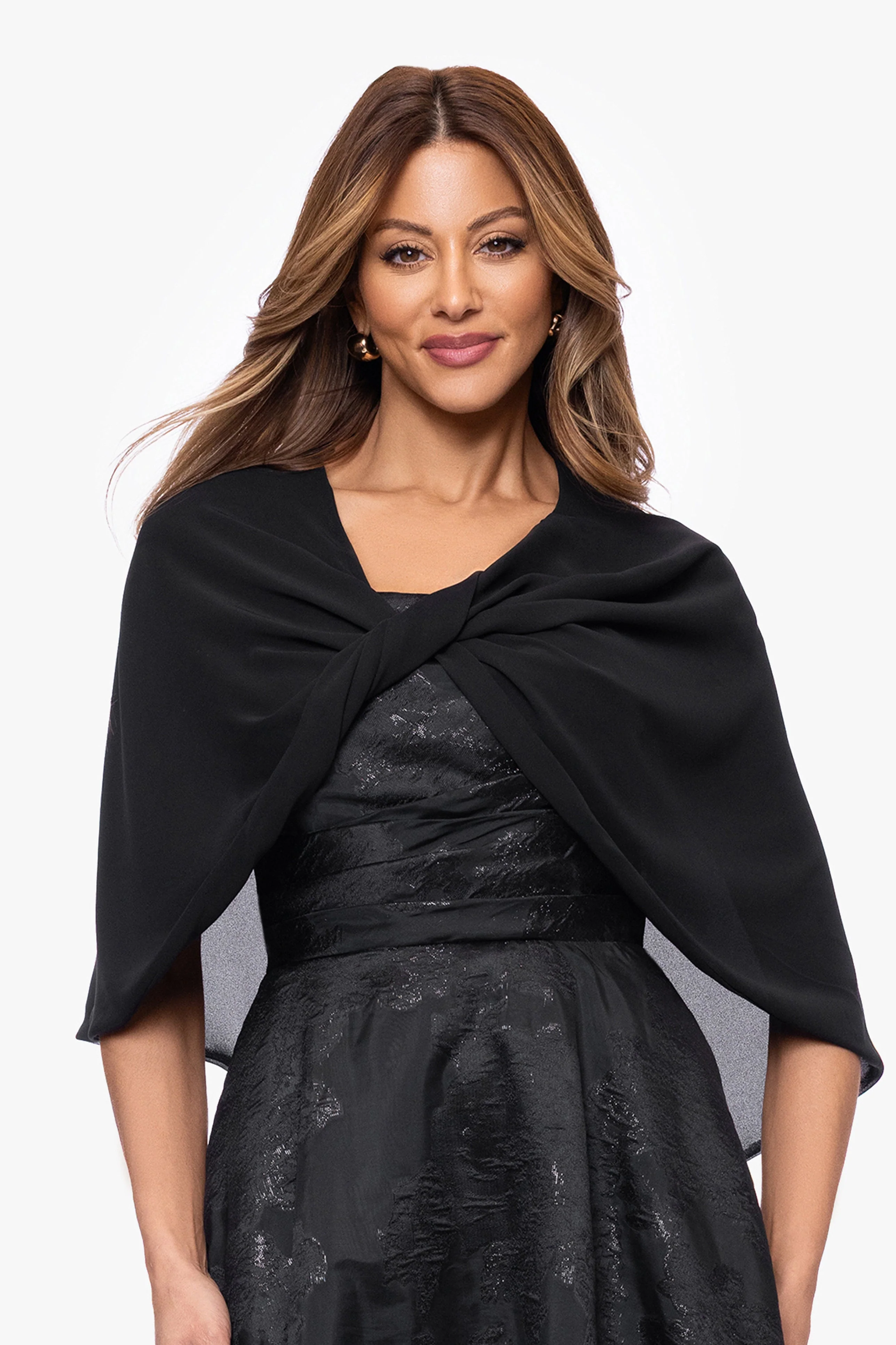 "Nikita" Chiffon Twist Shawl Wrap - Image 4