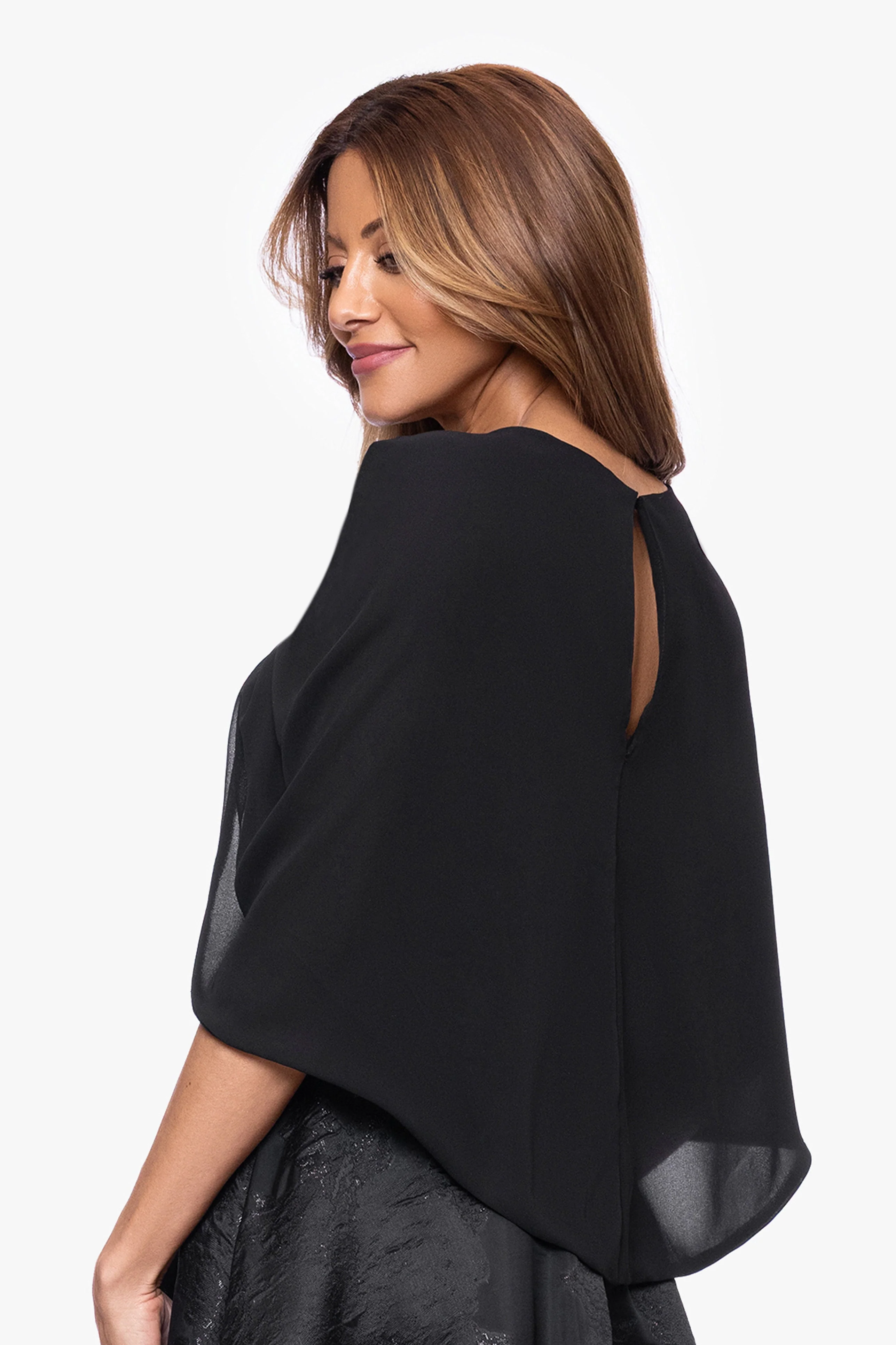 "Nikita" Chiffon Twist Shawl Wrap - Image 5