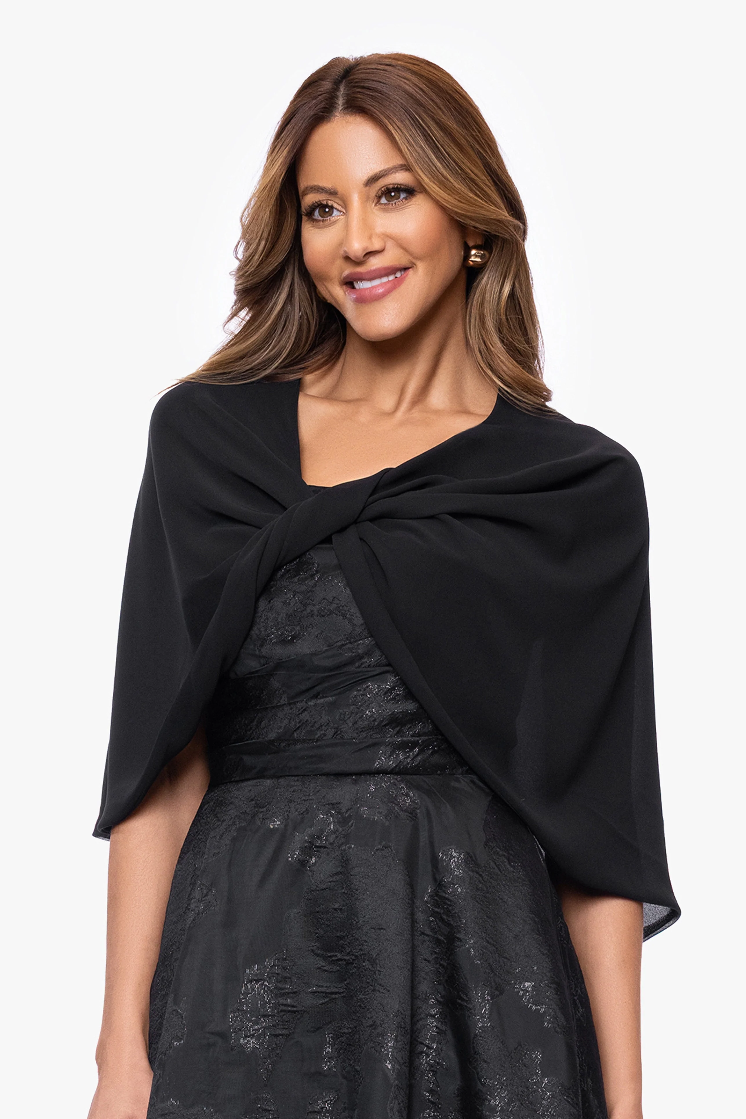 "Nikita" Chiffon Twist Shawl Wrap - Image 6
