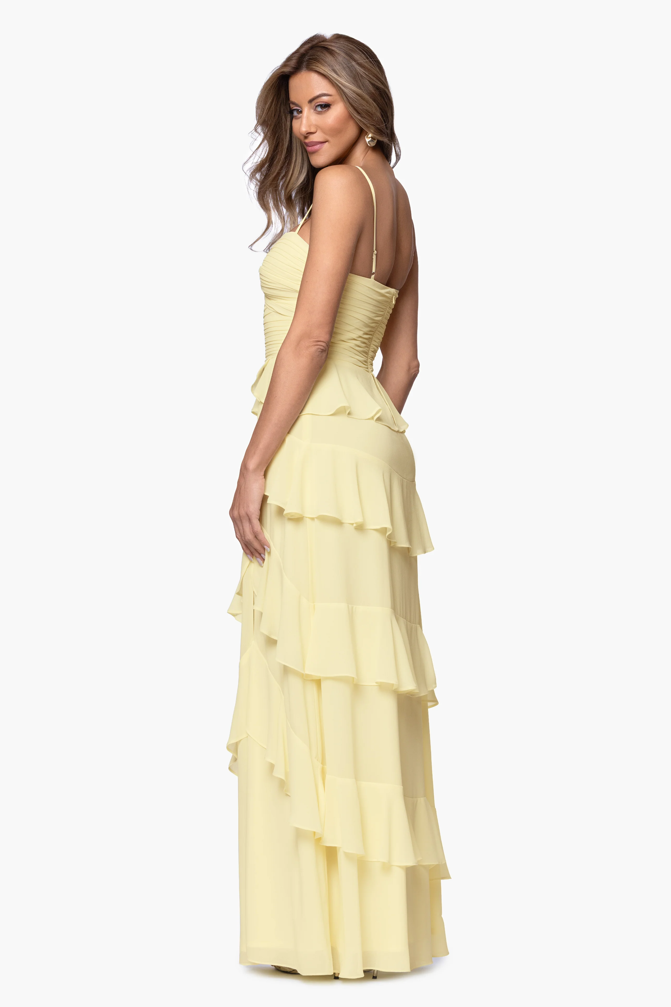 "Penny" Chiffon Tiered Ruffle Dress - Image 4