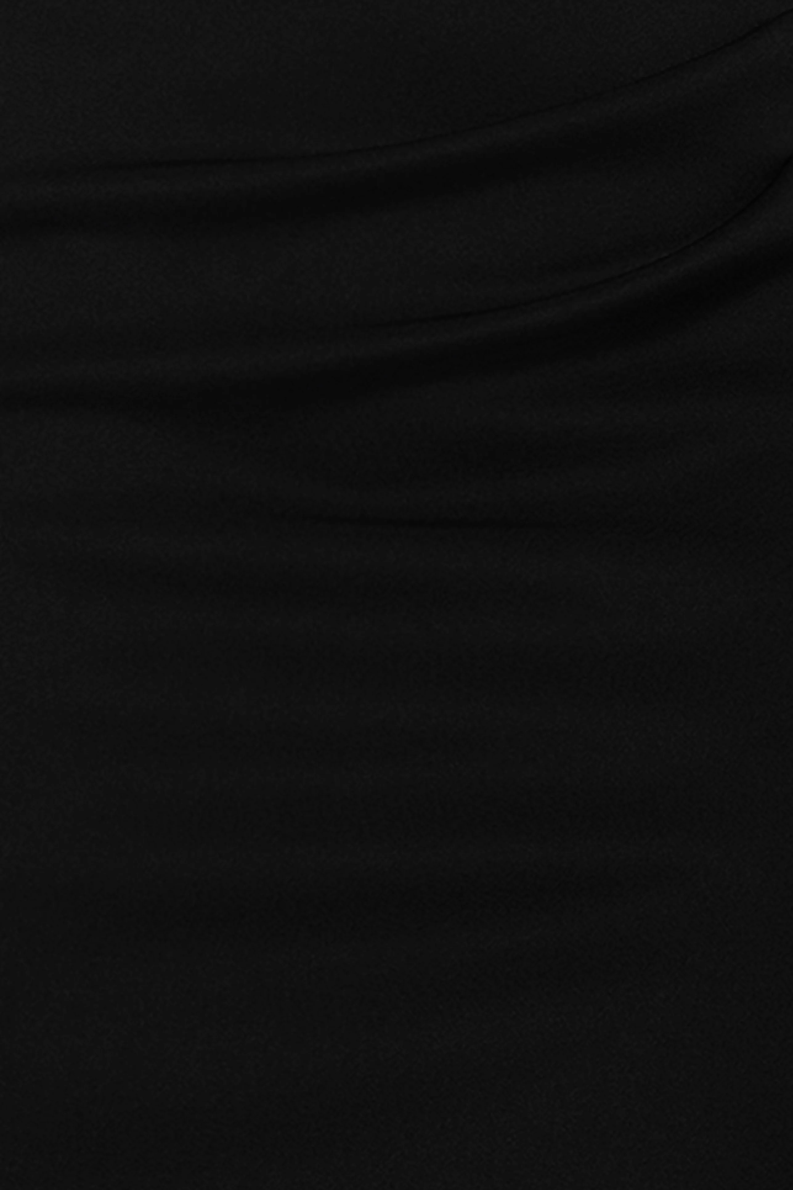 Petite "Lenore" Techno Scuba Asymmetrical Neckline Dress - Image 21