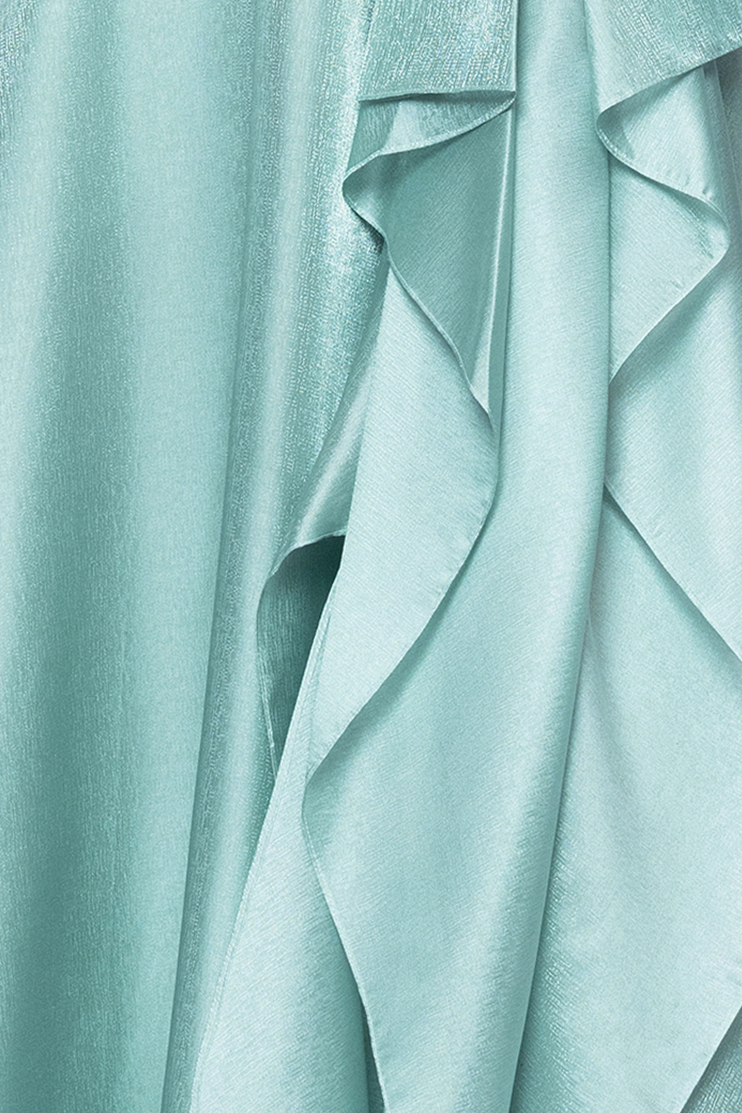 Petite "Sasha" Organza Strapless Ruffle Dress - Image 5