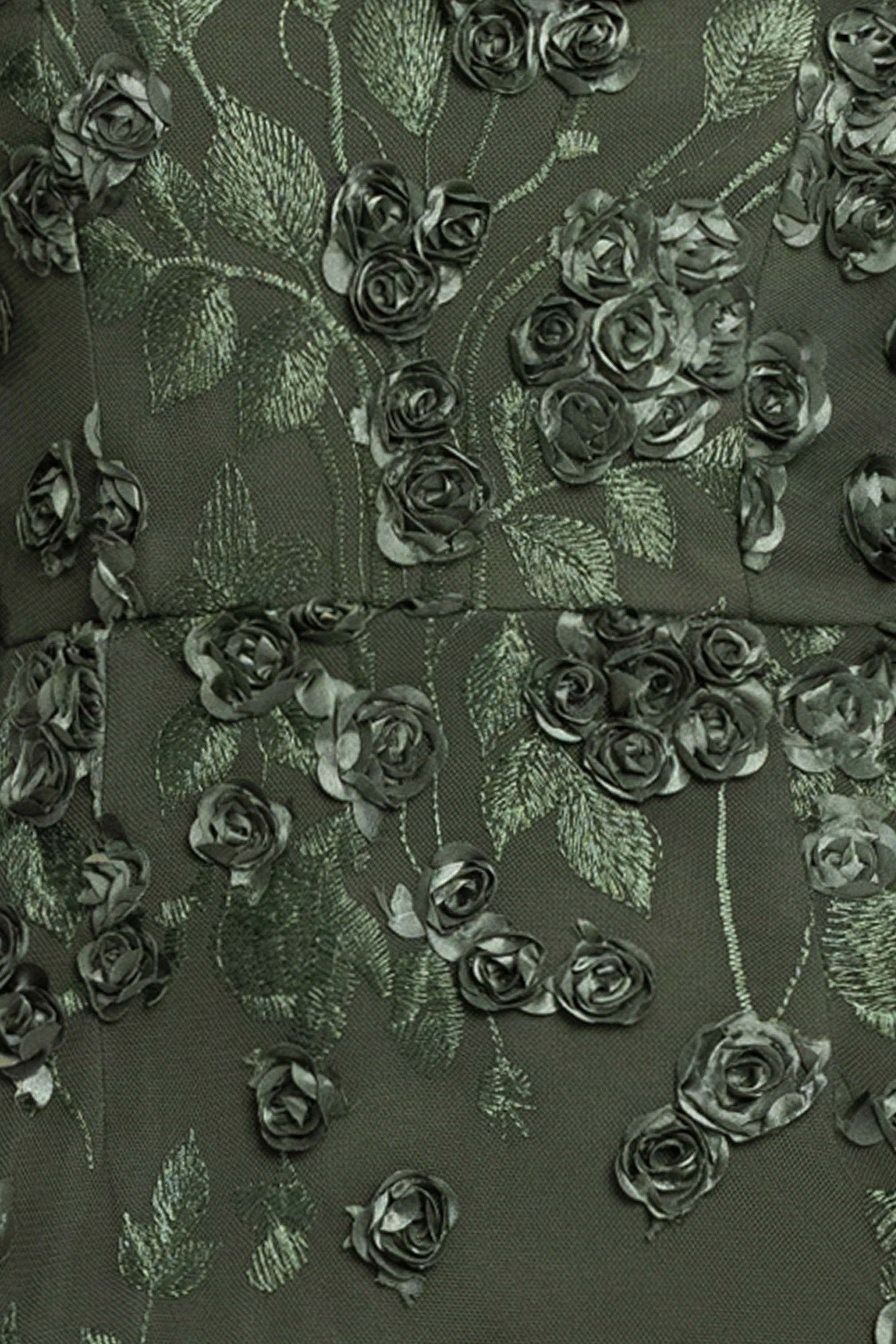 "Ruby" Raised Flowers Long Sleeve Dress - Image 10