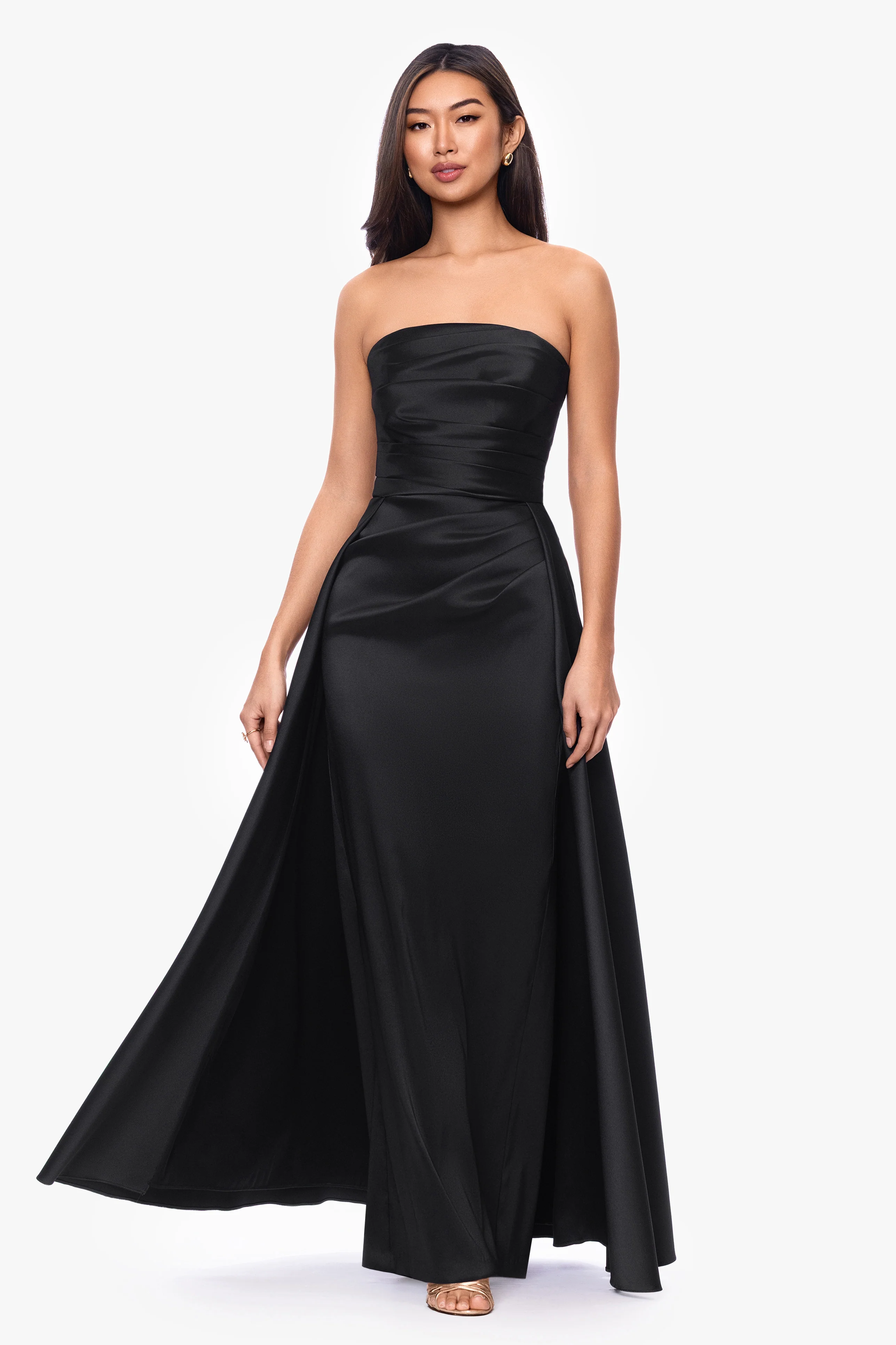 "Savanna" Mikado Strapless Dress - Image 5