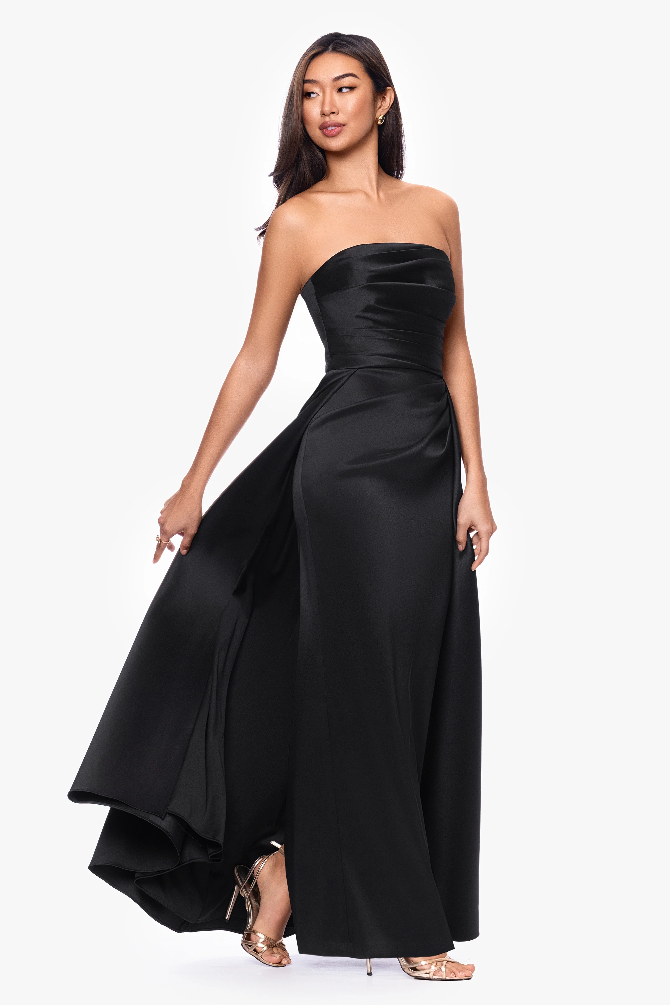 "Savanna" Mikado Strapless Dress - Image 6