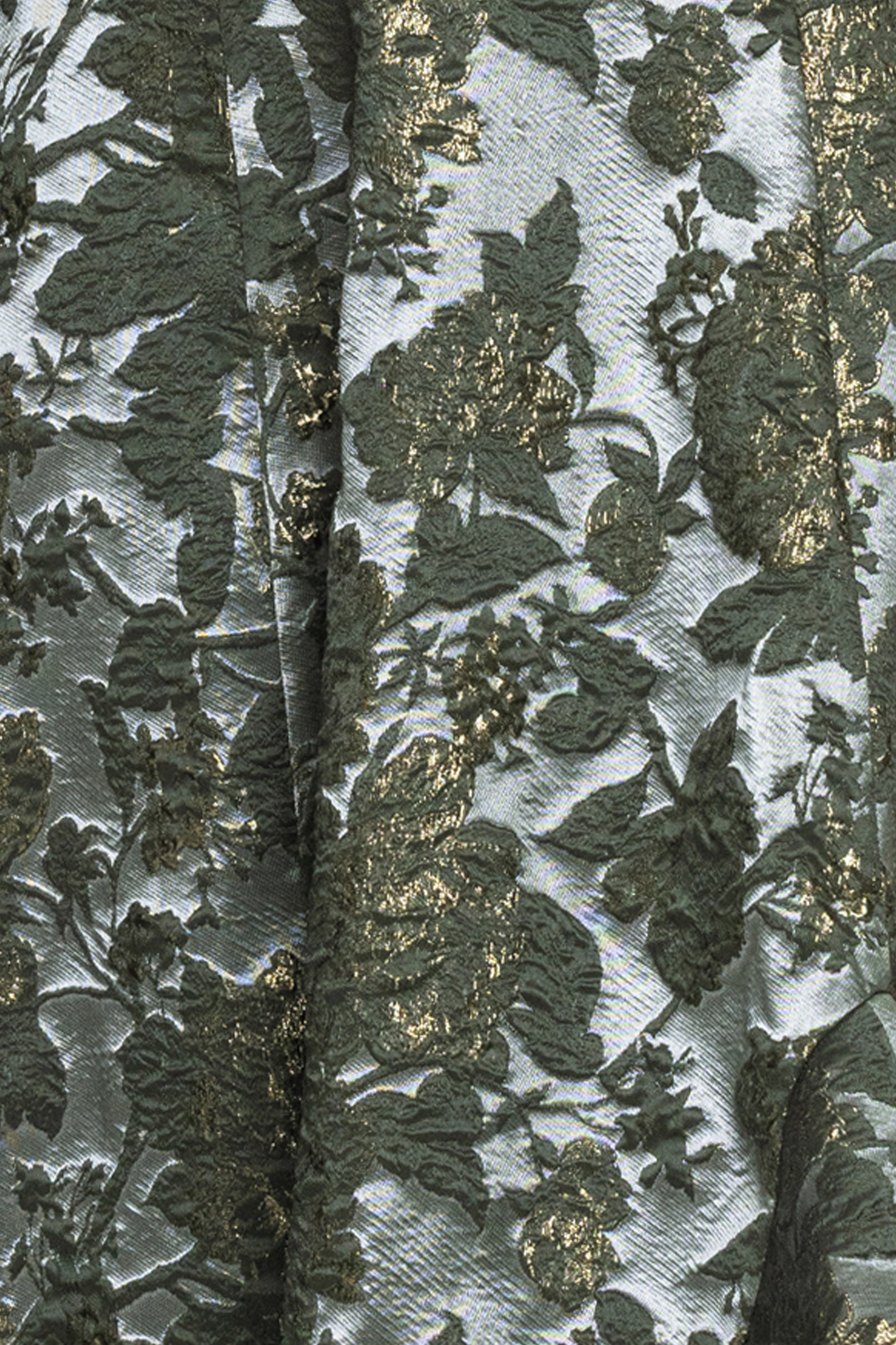 "Valentina" Brocade Strapless Midi Dress - Image 6